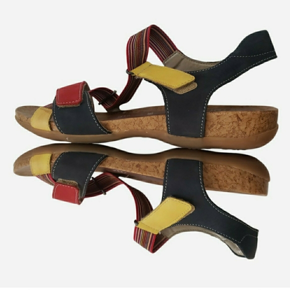 Remonte Colorful Strappy Sandals Size 39 Adjustable Strap Comfort - Picture 10 of 12